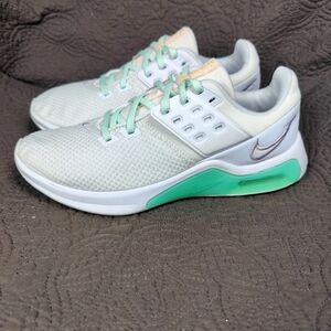 Nike Women's White and Mint Athletic Running Shoes